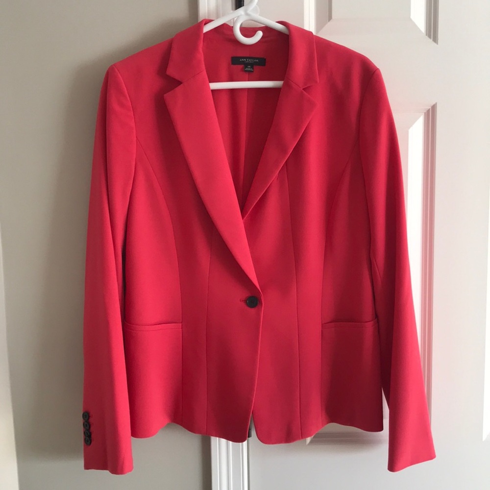 Ann Taylor Coral Pink Blazer NWOT